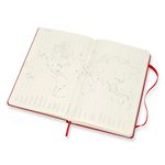 Еженедельник Moleskine ACADEMIC WKNT Large 130х210мм датир.18мес 208стр. красный