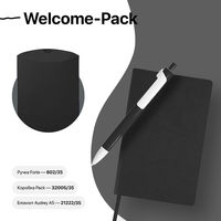 Набор подарочный WELCOME-PACK: бизнес-блокнот, ручка, коробка