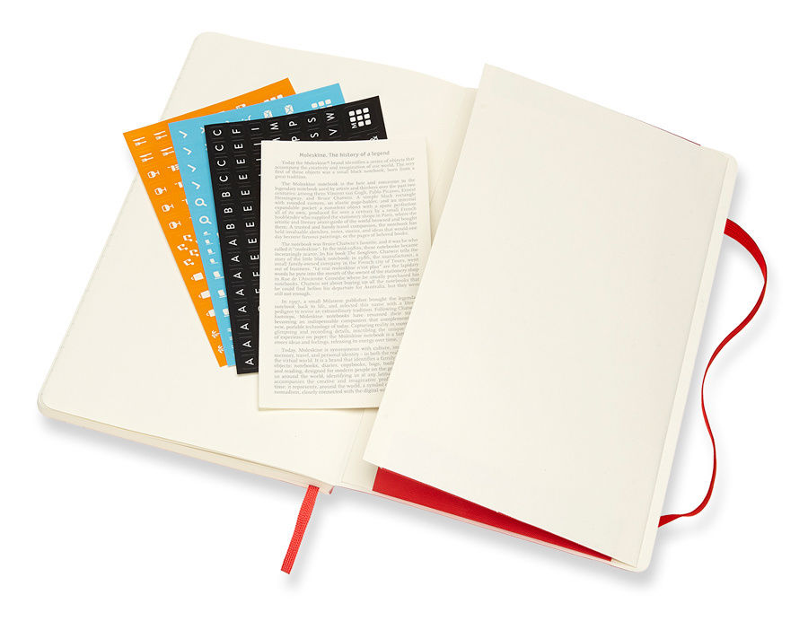 Еженедельник Moleskine ACADEMIC WKNT Large 130х210мм датир.18мес 208стр. мягкая обложка красный