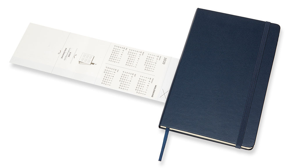 Еженедельник Moleskine ACADEMIC WKNT Large 130х210мм датир.18мес 208стр. синий сапфир