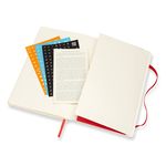 Еженедельник Moleskine ACADEMIC WKNT Large 130х210мм датир.18мес 208стр. мягкая обложка красный