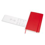 Еженедельник Moleskine ACADEMIC WKNT Large 130х210мм датир.18мес 208стр. мягкая обложка красный