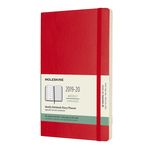 Еженедельник Moleskine ACADEMIC WKNT Large 130х210мм датир.18мес 208стр. мягкая обложка красный
