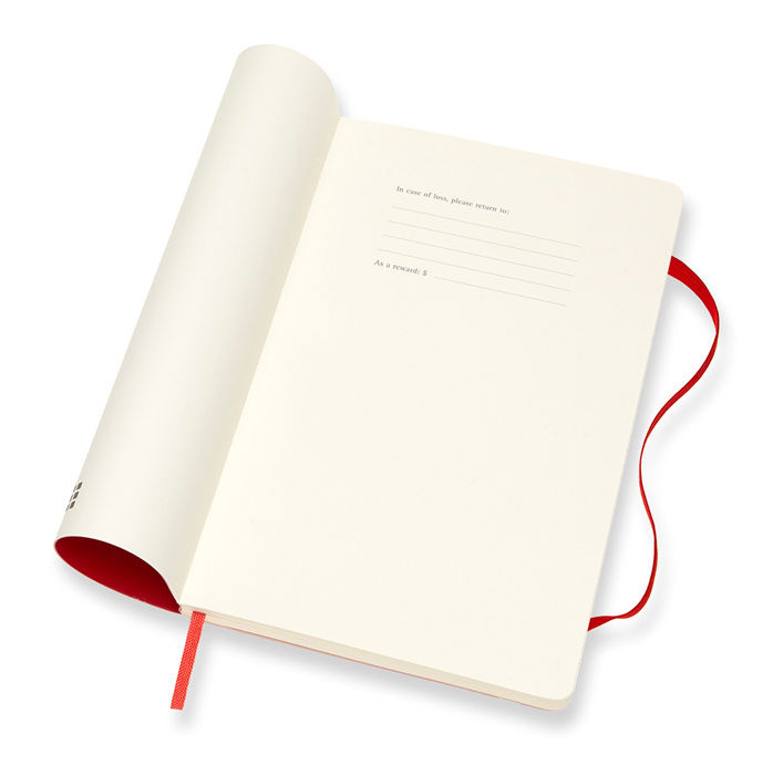 Еженедельник Moleskine ACADEMIC WKNT Large 130х210мм датир.18мес 208стр. мягкая обложка красный