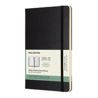 Еженедельник Moleskine ACADEMIC WKNT Large 130х210мм датир.18мес 208стр. черный