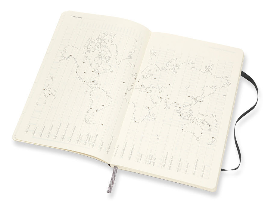 Еженедельник Moleskine ACADEMIC SOFT WKNT Large 130х210мм датир.18мес 208стр. мягкая обложка черный