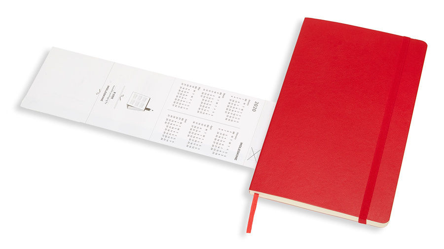 Еженедельник Moleskine ACADEMIC WKNT Large 130х210мм датир.18мес 208стр. мягкая обложка красный