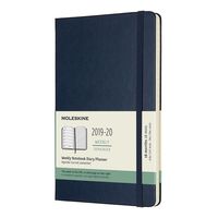 Еженедельник Moleskine ACADEMIC WKNT Large 130х210мм датир.18мес 208стр. синий сапфир