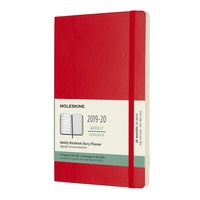 Еженедельник Moleskine ACADEMIC WKNT Large 130х210мм датир.18мес 208стр. мягкая обложка красный