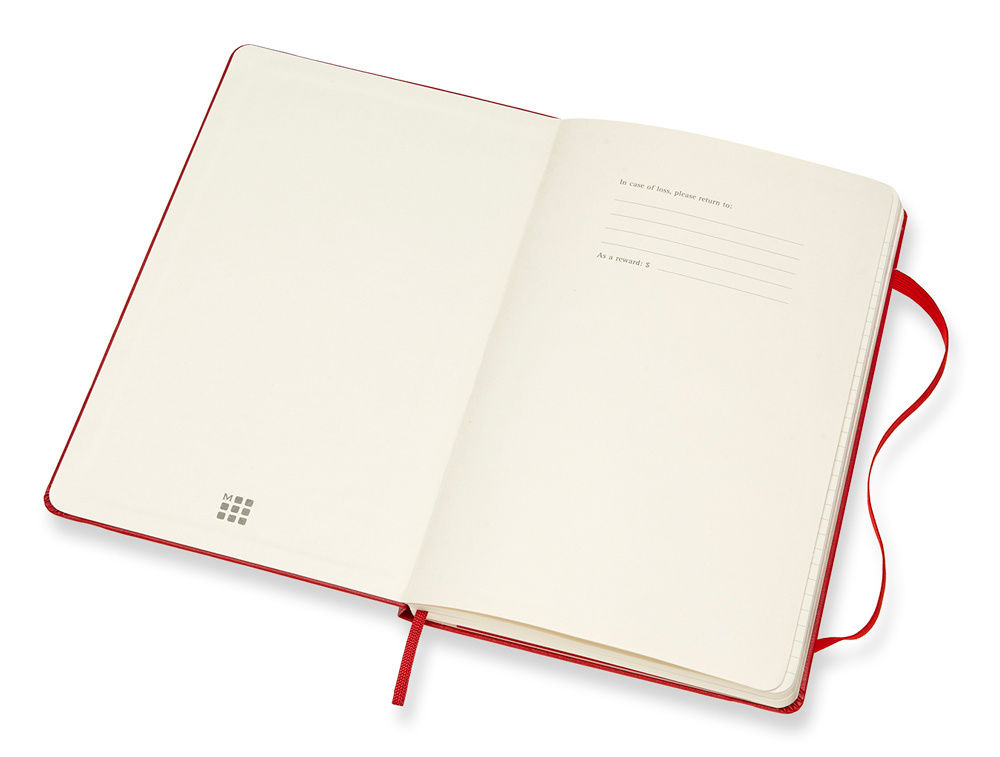 Еженедельник Moleskine ACADEMIC WKNT Large 130х210мм датир.18мес 208стр. красный