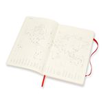 Еженедельник Moleskine ACADEMIC WKNT Large 130х210мм датир.18мес 208стр. мягкая обложка красный