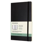 Еженедельник Moleskine CLASSIC SOFT WKNT Large 130х210мм 144стр. мягкая обложка черный