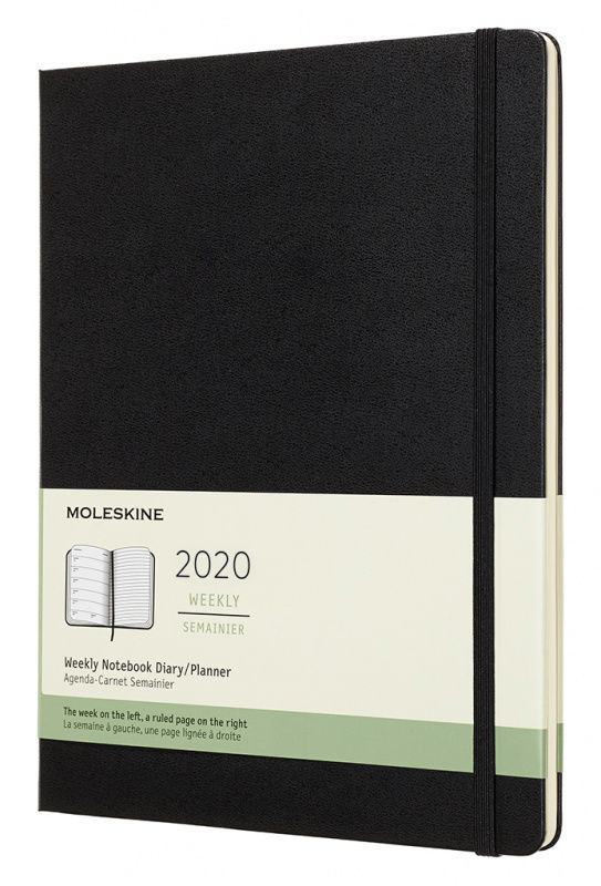 Еженедельник Moleskine CLASSIC WKNT XL 190х250мм 144стр. черный