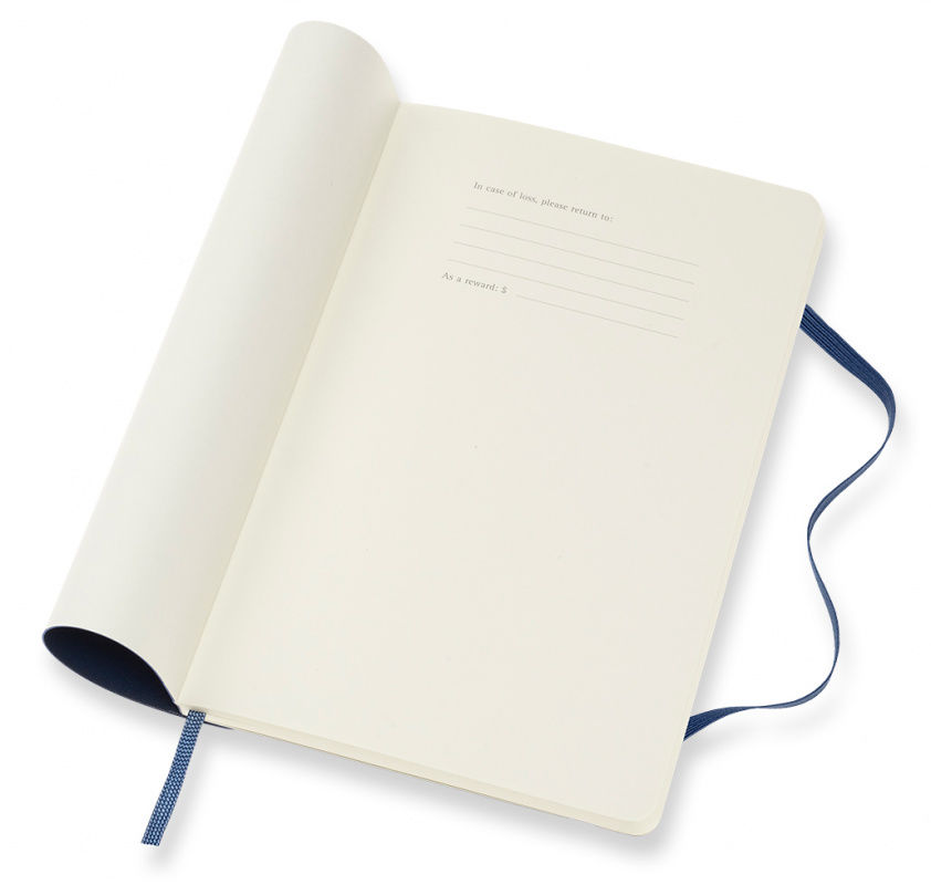 Еженедельник Moleskine CLASSIC SOFT WKNT Large 130х210мм 144стр. мягкая обложка синий сапфир