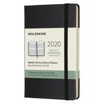 Еженедельник Moleskine CLASSIC WKLY VERTICAL Pocket 90x140мм 144стр. черный
