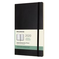 Еженедельник Moleskine CLASSIC SOFT WKNT Large 130х210мм 144стр. мягкая обложка черный