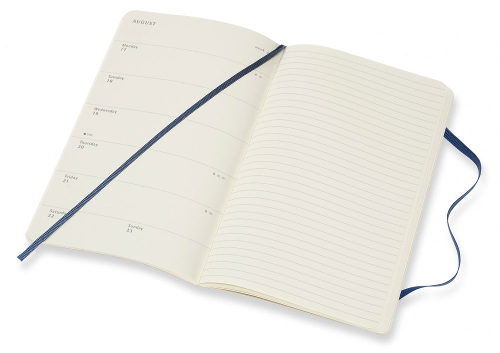 Еженедельник Moleskine CLASSIC SOFT WKNT Large 130х210мм 144стр. мягкая обложка синий сапфир