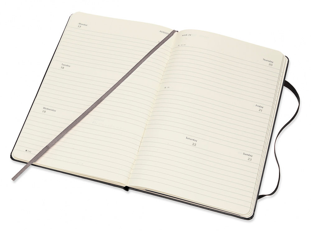 Еженедельник Moleskine CLASSIC WKLY Large 130х210мм 144стр. черный