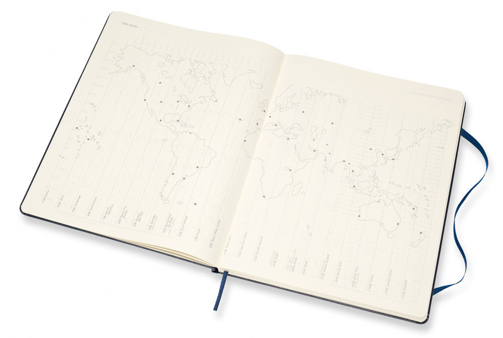 Еженедельник Moleskine CLASSIC WKNT XL 190х250мм 144стр. синий сапфир