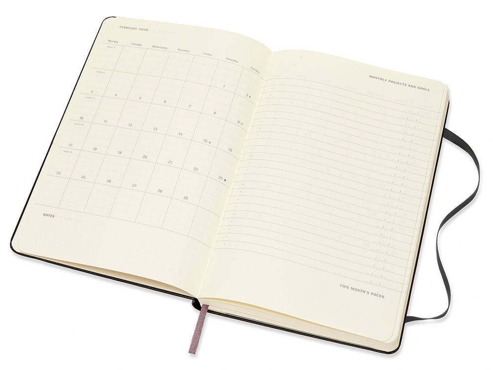Еженедельник Moleskine PRO VERTICAL Large 130х210мм 168стр. черный