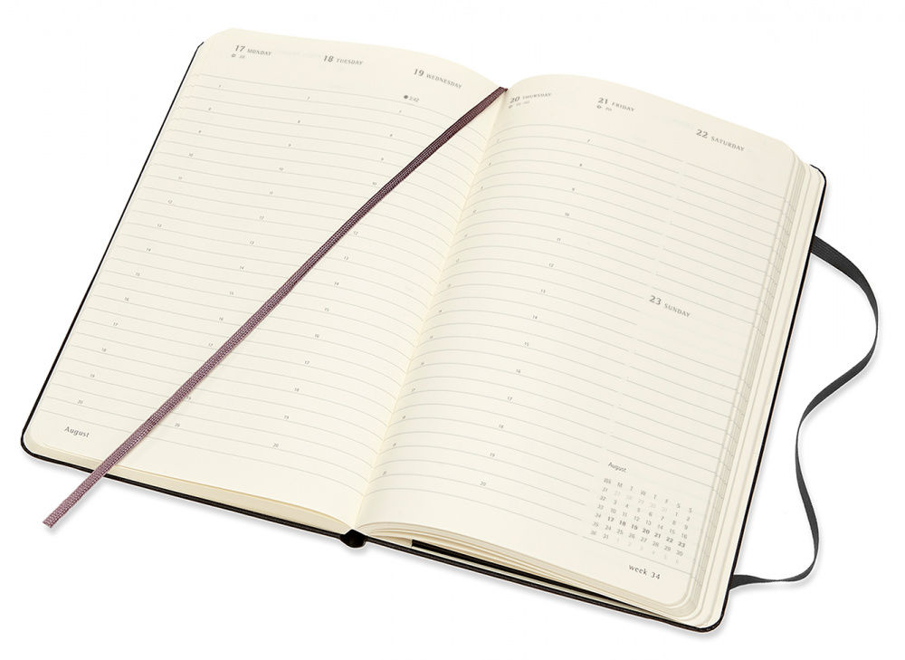 Еженедельник Moleskine PRO VERTICAL Large 130х210мм 168стр. черный