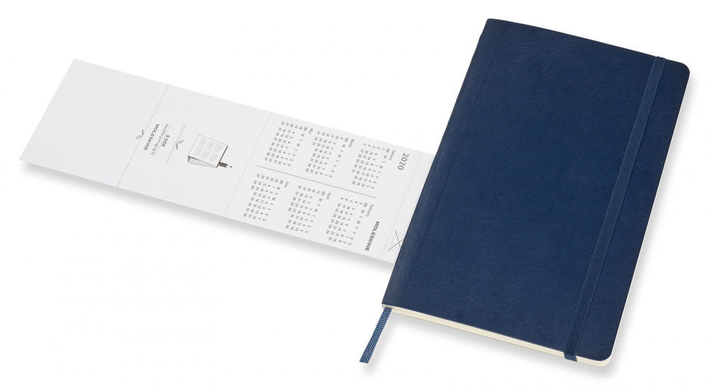 Еженедельник Moleskine CLASSIC SOFT WKNT Large 130х210мм 144стр. мягкая обложка синий сапфир