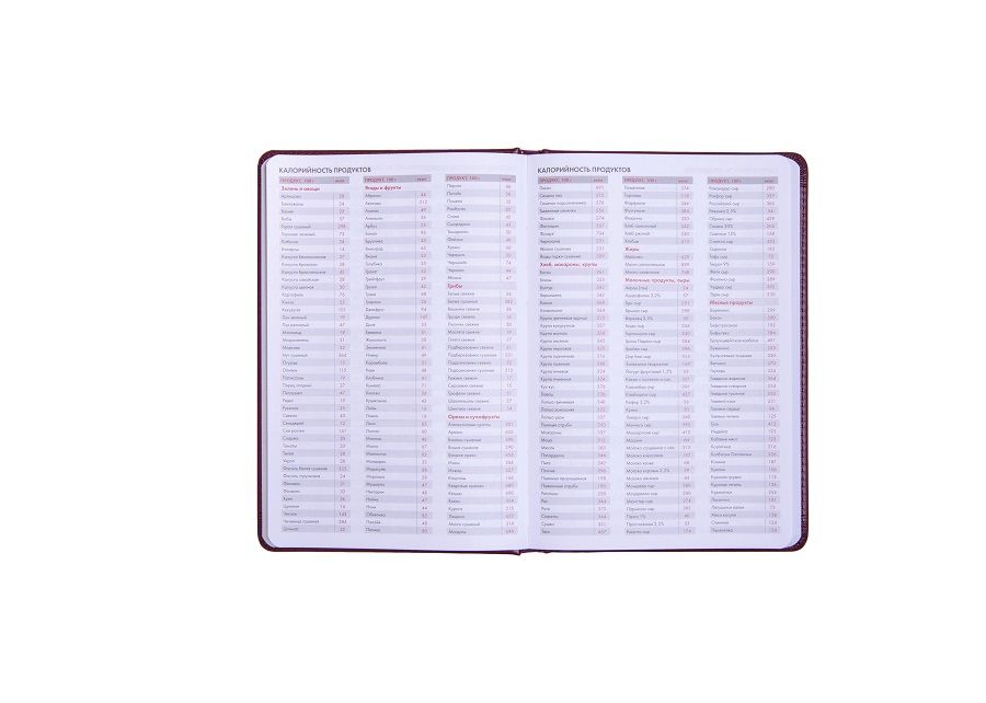 Ежедневник недатированный Campbell, А5,  красный, белый блок