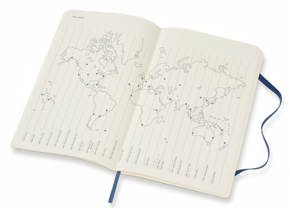 Еженедельник Moleskine CLASSIC SOFT WKNT Large 130х210мм 144стр. мягкая обложка синий сапфир