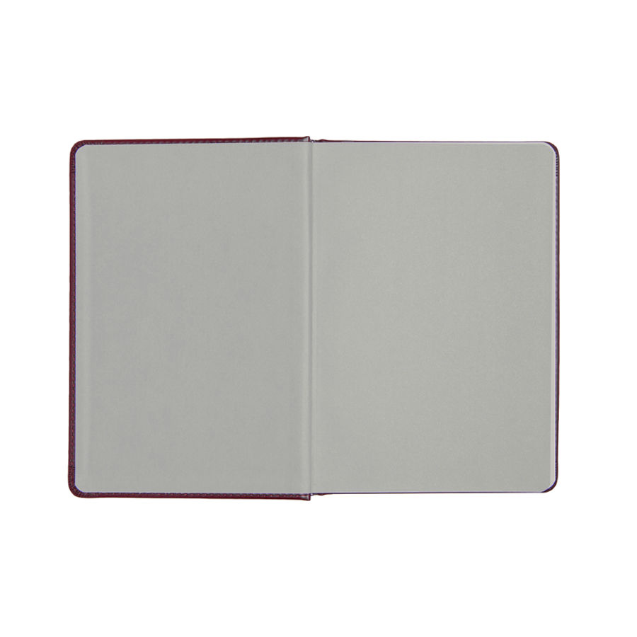 Ежедневник недатированный Campbell, А5,  красный, белый блок