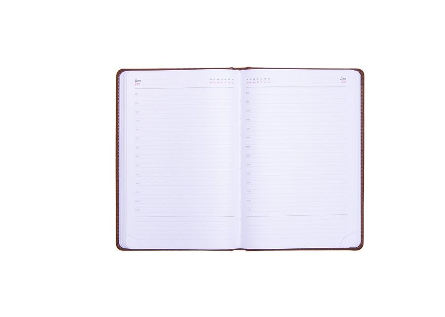 Ежедневник недатированный Campbell, А5,  серый, белый блок