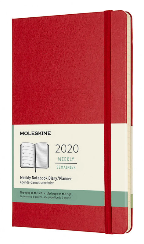 Еженедельник Moleskine CLASSIC WKNT Large 130х210мм 144стр. красный