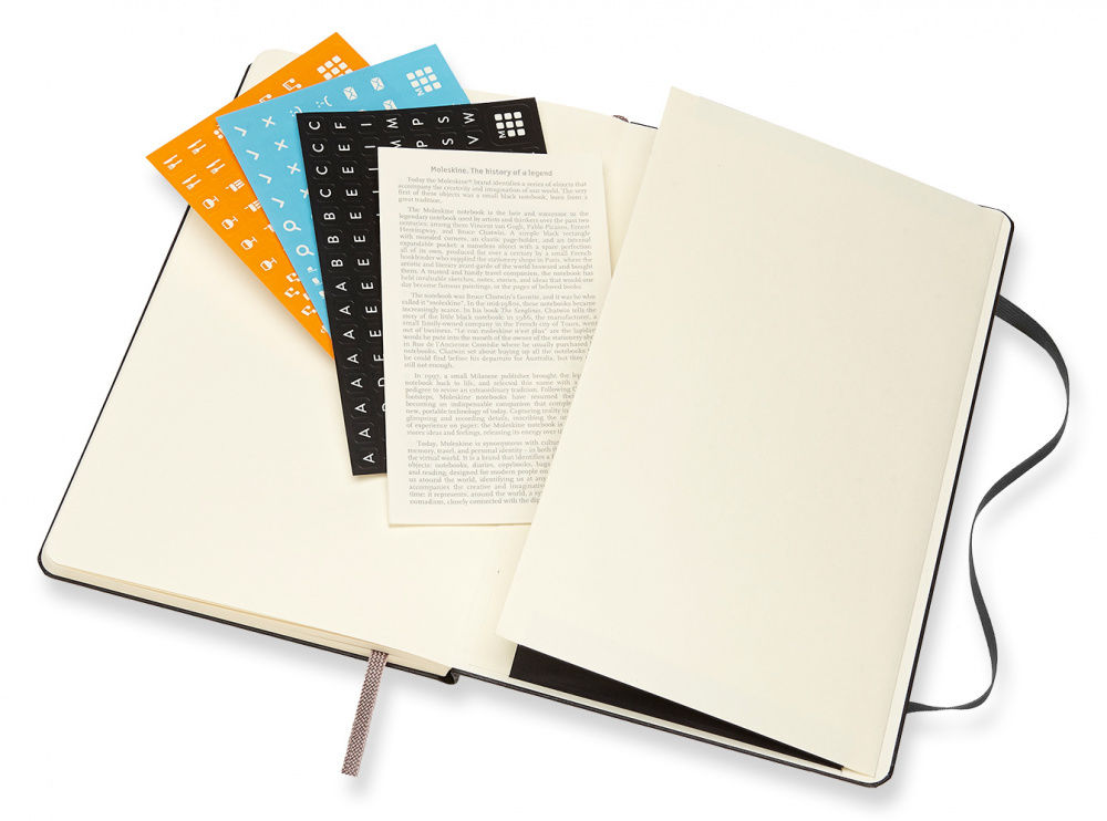 Еженедельник Moleskine CLASSIC WKLY VERTICAL Large 130х210мм 144стр. черный
