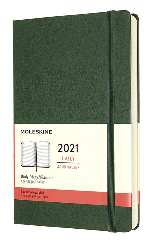 Ежедневник Moleskine CLASSIC Large 130х210мм 400стр. зеленый