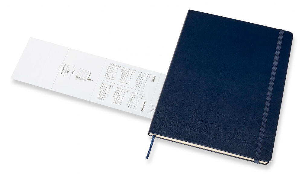 Еженедельник Moleskine CLASSIC WKNT XL 190х250мм 144стр. синий сапфир