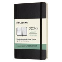 Еженедельник Moleskine CLASSIC SOFT WKNT Pocket 90x140мм 144стр. мягкая обложка черный