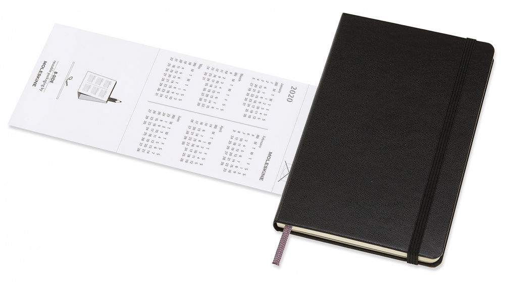 Еженедельник Moleskine CLASSIC WKLY VERTICAL Pocket 90x140мм 144стр. черный